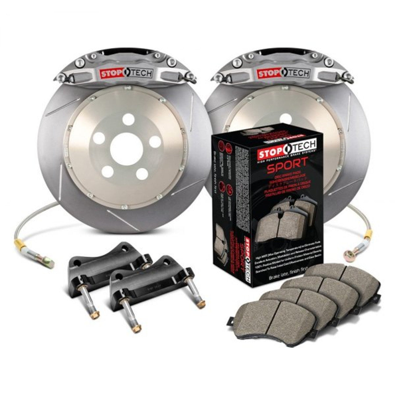 StopTech Trophy Slotted Front Brake Kit Race Pads for2012+ FR-S