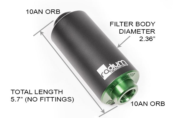 Radium High Flow Fuel Filter