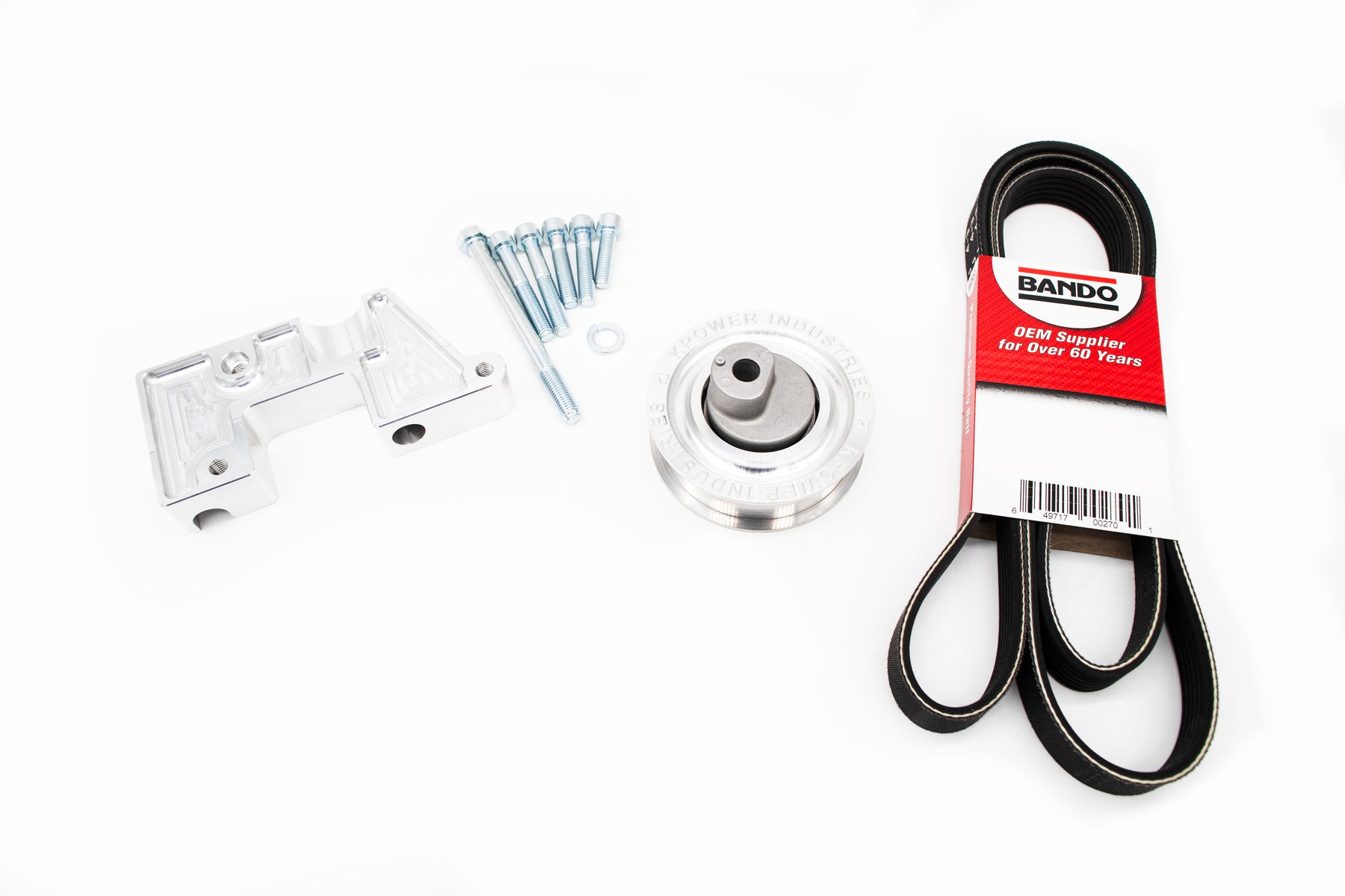 KPower K Swap Hydraulic Power Steering Pump Mounting Kit for 2006-2015 Mazda Miata MX5 (NC)