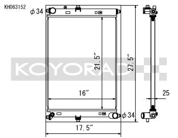 Koyo Radiator for 2016-2021 Mazda Miata MX5 (ND)
